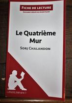 Fiche de lecture - le quatrième mur - Sorj Chalandon - neuf, Livres, Livres scolaires, Comme neuf, Enlèvement ou Envoi, Français
