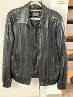 heren leren jas, Ophalen, Nieuw, Maat 48/50 (M), Blauw