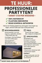 TE HUUR ***Professionele Partytent 5 x 8 meter***, Ophalen, Partytent, 2 meter of meer, Zo goed als nieuw