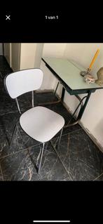 Schoolbank met formica stoel, Ophalen, Metaal