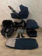 Mutsy Nio Black, bleu marine Ensemble complet 3-en-1, Couverture pieds, Ba, Comme neuf, Enlèvement