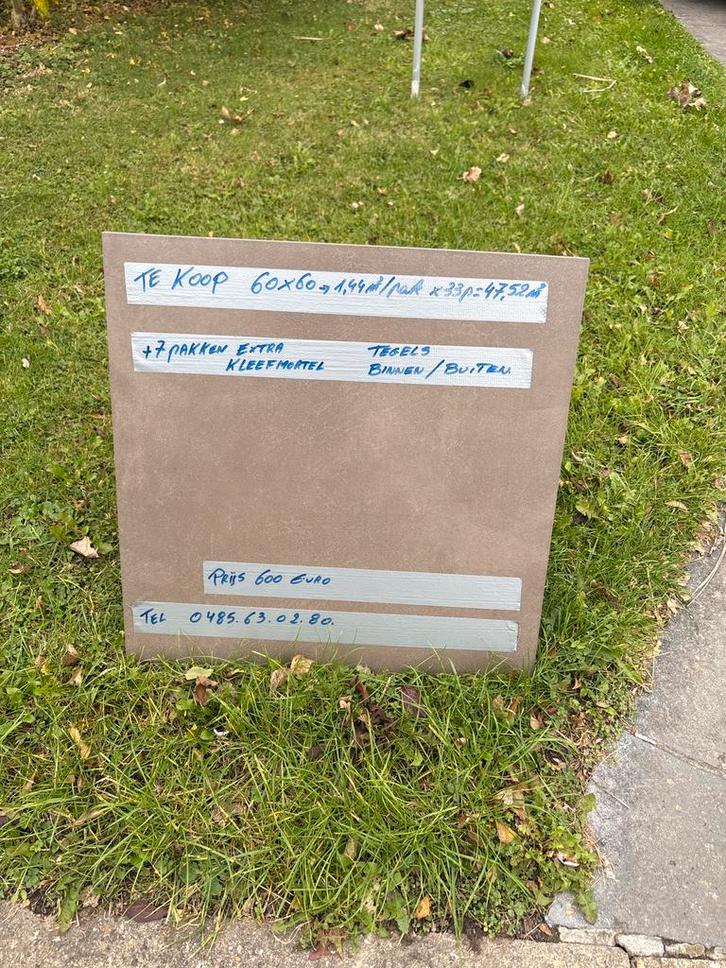 Volkeramische tegels, Doe-het-zelf en Bouw, Vloerdelen en Plavuizen, Nieuw, Steen of Klei, 50 tot 150 cm, 30 cm of meer, 10 m² of meer