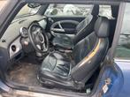 Mini cooper cabrio motor defect, Auto's, Voorwielaandrijving, Zwart, Cabriolet, Blauw