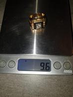 Goud ring 18k met diamand, Handtassen en Accessoires, Ringen, Ophalen, Zo goed als nieuw