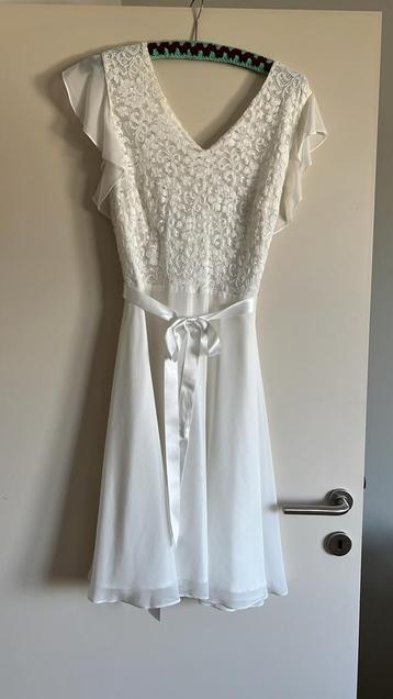 Trouwjurk / trouwkleed, Taille 38/40 (M), Enlèvement ou Envoi, Comme neuf, Blanc