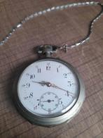 Montres Goussets, Handtassen en Accessoires, Zakhorloge, 1900 tot 1930, Met ketting, Zilver