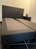 2 persoonsbed, Overige materialen, Gebruikt, 140 cm, Zwart