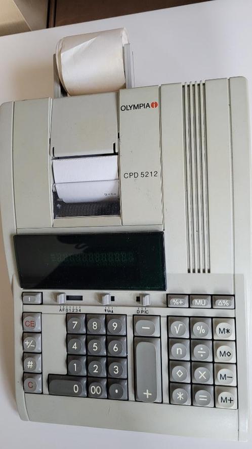 Olympia Calculatrice imprimante « CPD-5212 », Divers, Calculatrices, Utilisé, Enlèvement ou Envoi