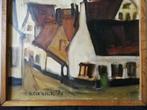 Schilderij olieverf expressionistisch, Martin Neirynck., Antiquités & Art, Enlèvement