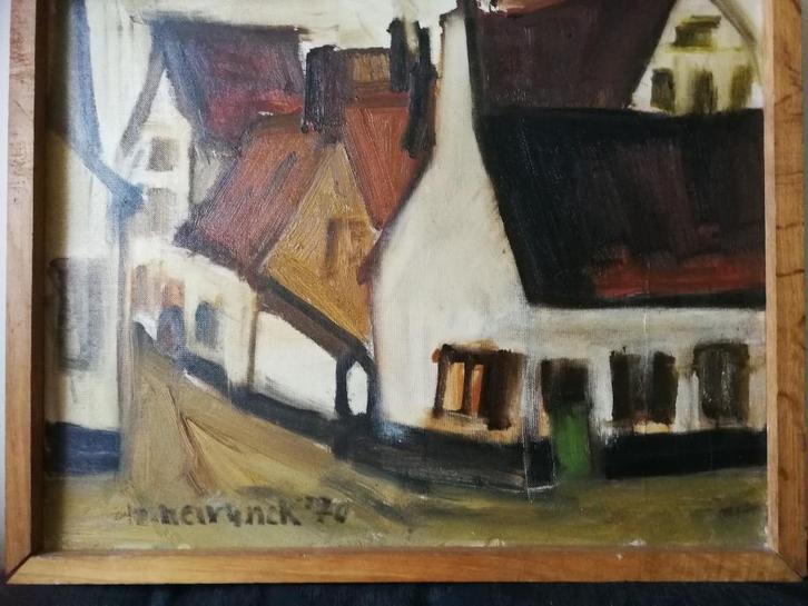 Schilderij olieverf expressionistisch, Martin Neirynck., Antiquités & Art, Art | Peinture | Moderne, Enlèvement