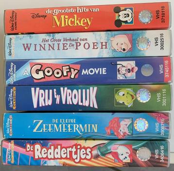 videocassettes disney mickey winnie goofie .. beschikbaar voor biedingen