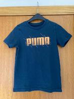Donkerblauw t-shirt, Puma, maat 140, 10 jaar, Comme neuf, Puma, Chemise ou À manches longues, Garçon