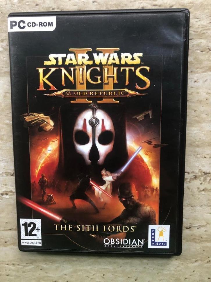 PC CD-Rom Star Wars Knights II - The Sith Lords, Games en Spelcomputers, Games | Pc, Zo goed als nieuw, Avontuur en Actie, 1 speler