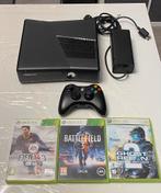 Xbox 360 slim 250 gb + games, Games en Spelcomputers, Ophalen of Verzenden, Met 1 controller, 250 GB, Gebruikt