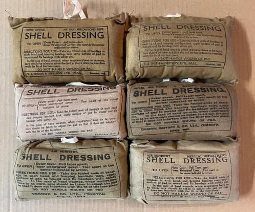 Shell dressing verband WO2 - Brits - RAF - AM - Home Office, Verzamelen, Militaria | Tweede Wereldoorlog, Overige soorten, Overige typen