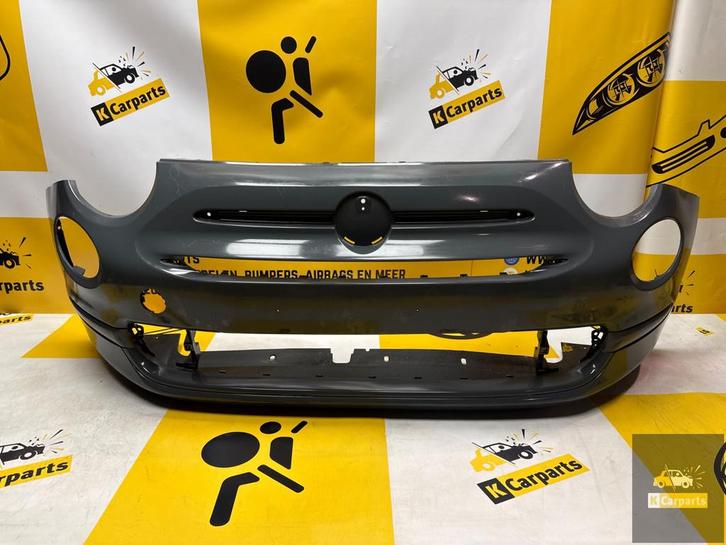 Fiat 500 S Sport Voorbumper 2015-Heden 735619571 origineel, Auto-onderdelen, Carrosserie, Bumper, Fiat, Voor, Gebruikt