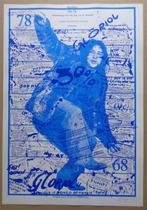 WILFRIED PAS / DE ZWARTE PANTER / KLEURZEEFDRUK / 63x44cm, Antiek en Kunst, Ophalen of Verzenden
