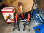 NIEUWE DUBBELE ZUIGERKRIK 4 TON 99€! MET KAARSEN VAN 130€!, Ophalen, Nieuw, Hydraulisch, Garagekrik