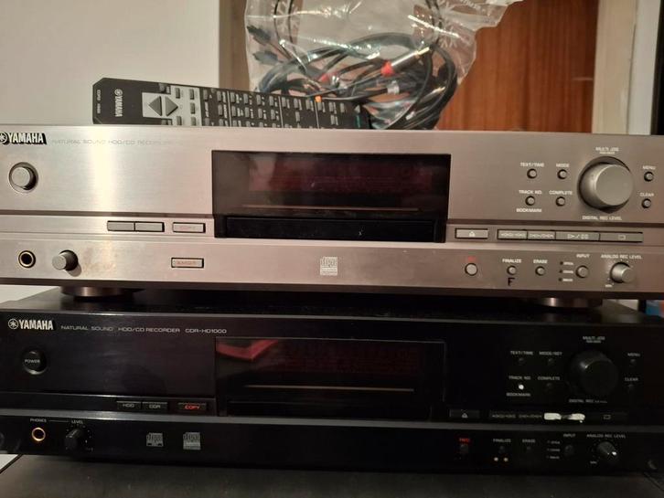 CDR-HD1000 Zwart + CDR-HD1500 Titan HDD CD Recorders, Audio, Tv en Foto, Cd-spelers, Gebruikt, Overige merken, Ophalen