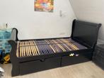 Eenpersoonsbed met lattenbodem en matras, Huis en Inrichting, Slaapkamer | Bedden, Ophalen, Zie foto, Gebruikt, 90 cm