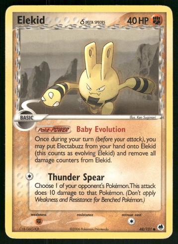 Elekid δ 48/101 - Dragon Frontiers (Good) beschikbaar voor biedingen