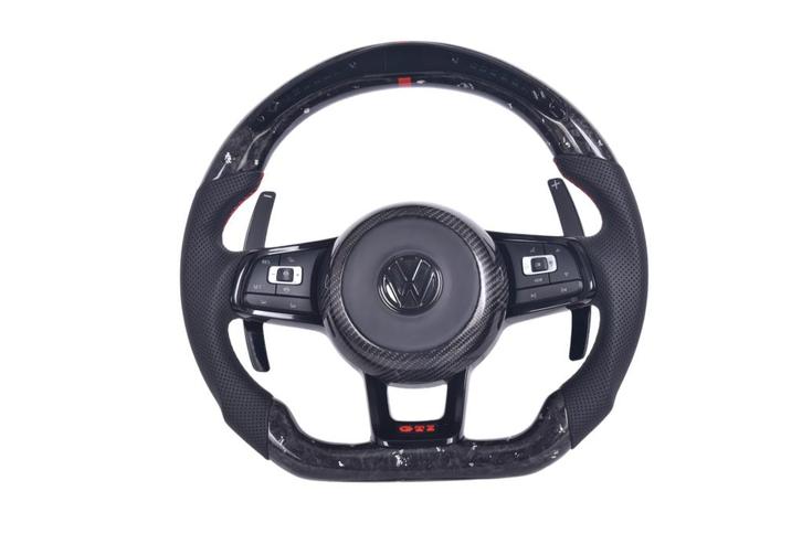 Volkswagen Golf 7 / 7.5 GTI forged carbon & LED sportstuur, Auto-onderdelen, Besturing, Volkswagen, Nieuw, Verzenden