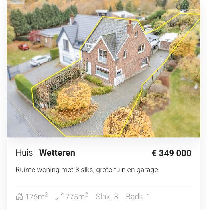 Ruime woning WETTEREN voor snelle beslissers️, Immo, Maisons à vendre