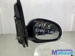 VW GOLF 5 LC9Z Zwart rechts spiegel buitenspiegel, Auto-onderdelen, Ophalen of Verzenden, Gebruikt, Volkswagen