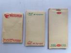 3 oude notaboekjes met merk reclame Persil La vache qui rit, Verzamelen, Merken en Reclamevoorwerpen, Ophalen of Verzenden