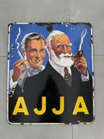 Oud emaille reclamebord Ajja, Verzamelen, Ophalen of Verzenden, Gebruikt, Reclamebord