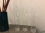 Conische vazen €15/stuk helder glas, Ophalen, Zo goed als nieuw, Glas