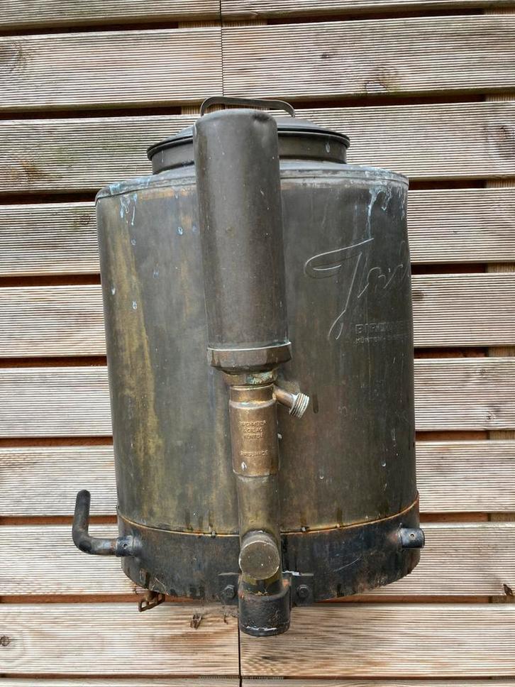 Antieke koperen rugspuit, Antiek en Kunst, Antiek | Brons en Koper, Koper, Ophalen