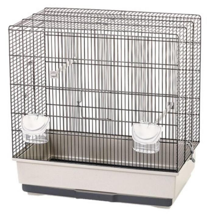 Vogelkooi Katia Zwart-Zand, Dieren en Toebehoren, Vogels | Hokken en Kooien, Nieuw, Vogelkooi, Kunststof, Ophalen