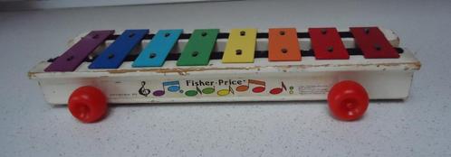 Vintage Houten Xylofoon van Ficher Price in goede staat !, Kinderen en Baby's, Speelgoed | Fisher-Price, Gebruikt, Duw- of Trekspeelgoed