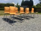 8 x Vintage Industrial Chair Flötotto 1960-70s, Ophalen of Verzenden, Gebruikt, Metaal