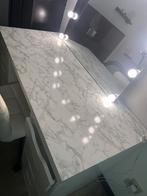 Bureau wit met bureau stoel en lostaande spiegel, Huis en Inrichting, Bureaus, Ophalen, Bureau