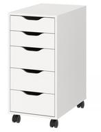 Caisson à tiroirs IKEA ALEX sur roulettes - Blanc, Ophalen, Zo goed als nieuw