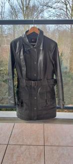 Dames mantel echt leer, Kleding | Dames, Jassen | Winter, Ophalen of Verzenden, Maat 38/40 (M), Grijs