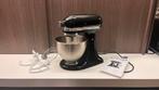Zwarte kitchenaid keukenrobot 4,3L, Elektronische apparatuur, Keukenmixers, 4 liter of meer, Ophalen, Nieuw