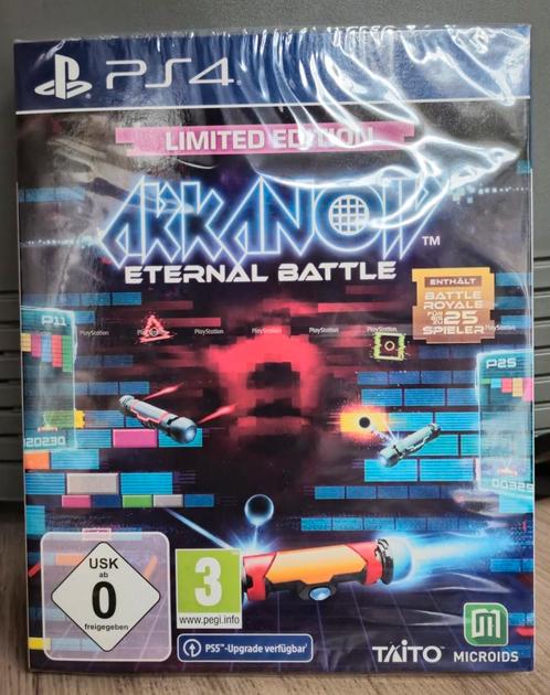 Arkanoid Eternal Battle PS4-game in beperkte oplage, Nine Pa, Games en Spelcomputers, Games | Pc, Nieuw, Puzzel en Educatief, 3 spelers of meer