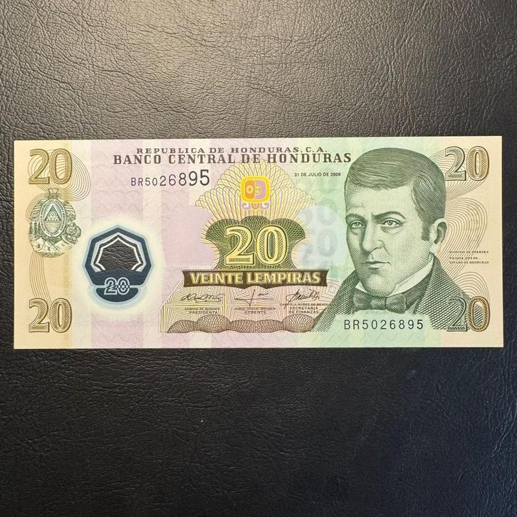 Honduras - 20 Lempiras 2008 - P 95 - UNC - 760, Postzegels en Munten, Bankbiljetten | Amerika, Los biljet, Zuid-Amerika, Ophalen of Verzenden