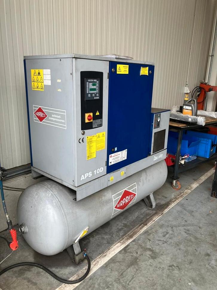 Airpress APS10D (Schroefcompressor), Doe-het-zelf en Bouw, Compressors, Gebruikt, Ophalen