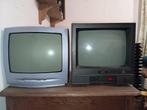 2 x kleine vintage tv, Philips, Enlèvement