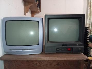 2 x kleine vintage tv