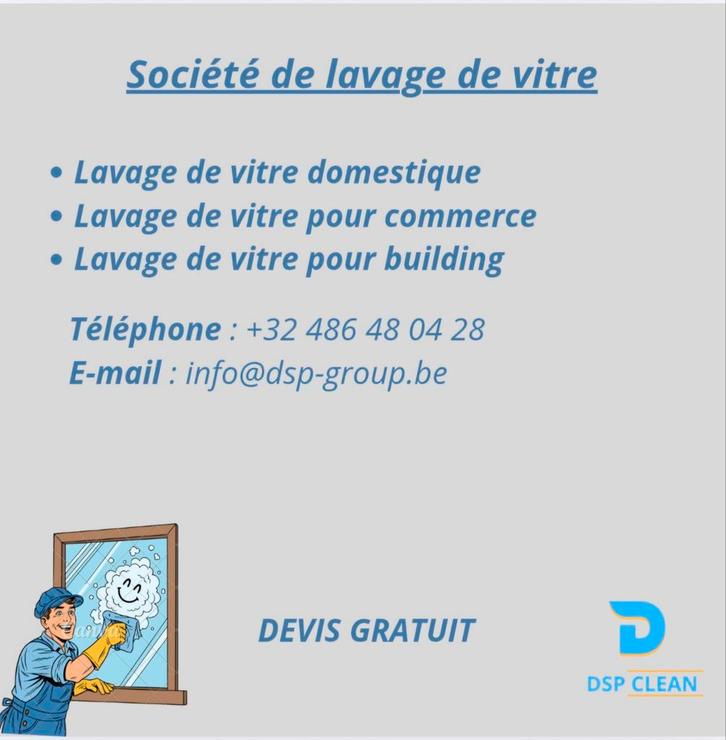 Lavage de vitre PRO, Offres d'emploi, Emplois | Nettoyage & Services techniques