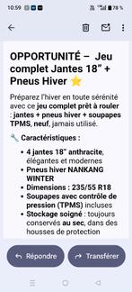 Jantes et pneus hiver neufs 0 kms, Autos : Pièces & Accessoires, Pneus & Jantes, Neuf, Pneus hiver, Véhicule de tourisme, Enlèvement