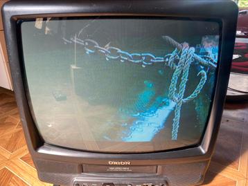 Tv -  VHS K7 Combi Orion bon etat 14 pouces 36 cm, Enlèvement, Utilisé, Moins de 40 cm