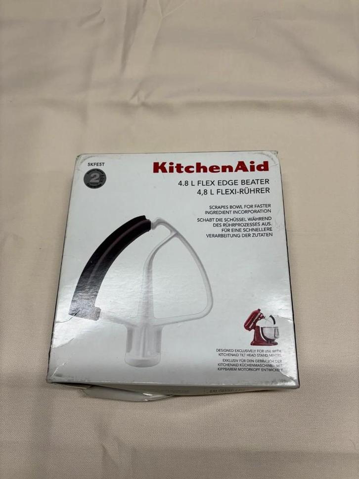 KitchenAid Menghaak met flexibele kant - accessoire 5KFE5T, Elektronische apparatuur, Keukenmixers, Nieuw, 4 liter of meer, Vaatwasserbestendig