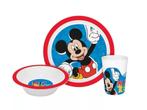 Mickey Mouse Kinderservies met Beker - Magnetron, Kinderen en Baby's, Ophalen of Verzenden, Nieuw