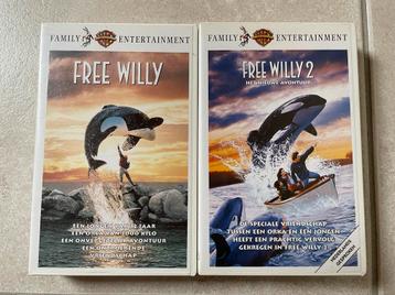 VHS cassettes Free Willy + Free Willy 2